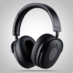 noise cancelling headphones that are physical security-themed